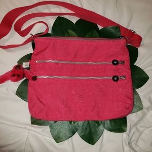 NWOT Kipling Bright Pink Alvar Crossbody